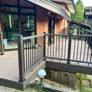 New Decking with cantilever over pond